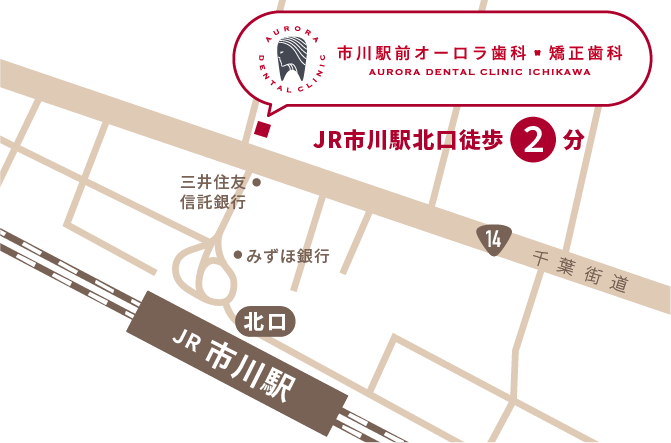 市川駅前オーロラ歯科・矯正歯科 AURORA DENTAL CLINIC ICHIKAWA